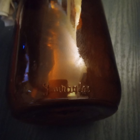 LOT OF 2 - Vintage Duraglas Amber Medicine Jar Glass Bottle - Picture 4 of 5